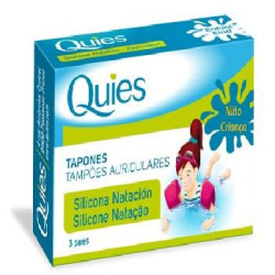 Tapones Para Oídos De Silicona Quies Natación 6 Uds.